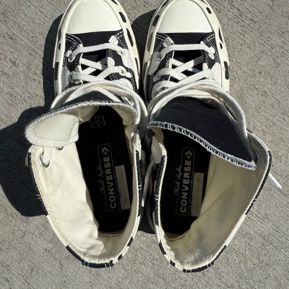 Converse Women’s Chuck 70 High Top shoes Polka Dot Size 7 Lace Up - Picture 5 of 9
